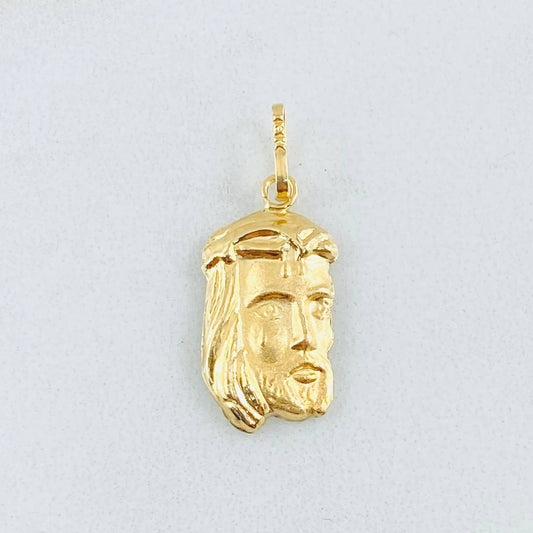 Pendant Jesus Face 0.85gr / 1 in / 18K Yellow Gold