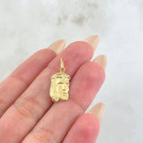 Pendant Jesus Face 0.85gr / 1 in / 18K Yellow Gold