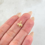 Pendant Turtle 0.25gr / 1/2 in / 18K Yellow Gold