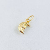 Moon Pendant 0.2gr / 1/2 in / 18K Gold