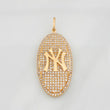 Pendant Oval Ny 5.8g / 1 3/4 in Rose Gold 18K