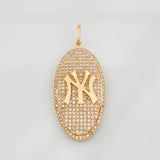 Pendant Oval Ny 5.8g / 1 3/4 in Rose Gold 18K
