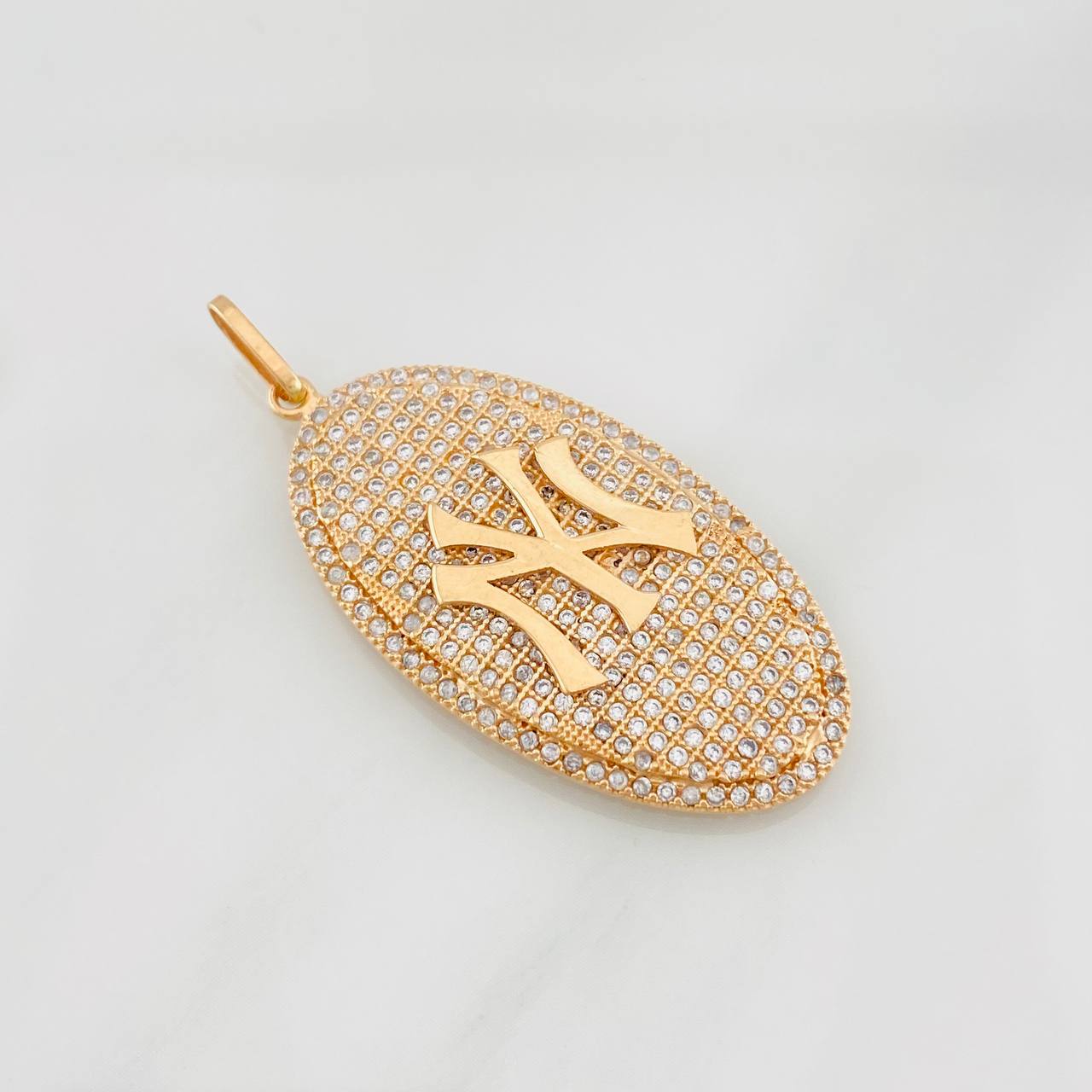 Pendant Oval Ny 5.8g / 1 3/4 in Rose Gold 18K