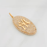 Pendant Oval Ny 5.8g / 1 3/4 in Rose Gold 18K