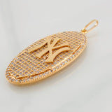 Pendant Oval Ny 5.8g / 1 3/4 in Rose Gold 18K