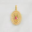 Pendant Virgin of Guadalupe 4.3g / 1 1/4 in Yellow Gold 18K