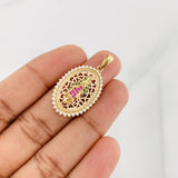 Pendant Virgin of Guadalupe 4.3g / 1 1/4 in Yellow Gold 18K