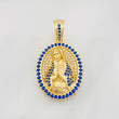 Virgin Mary Pendant 6.5g / 1 1/4 in Yellow Gold 18K