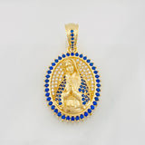 Virgin Mary Pendant 6.5g / 1 1/4 in Yellow Gold 18K