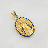 Virgin Mary Pendant 6.5g / 1 1/4 in Yellow Gold 18K