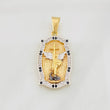 Saint Michael Archangel Pendant 4.65g / 1 1/2 in Three Golds 18K