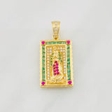 Pendant Virgin of Guadalupe 4.3g / 1 1/4 in Yellow Gold 18K