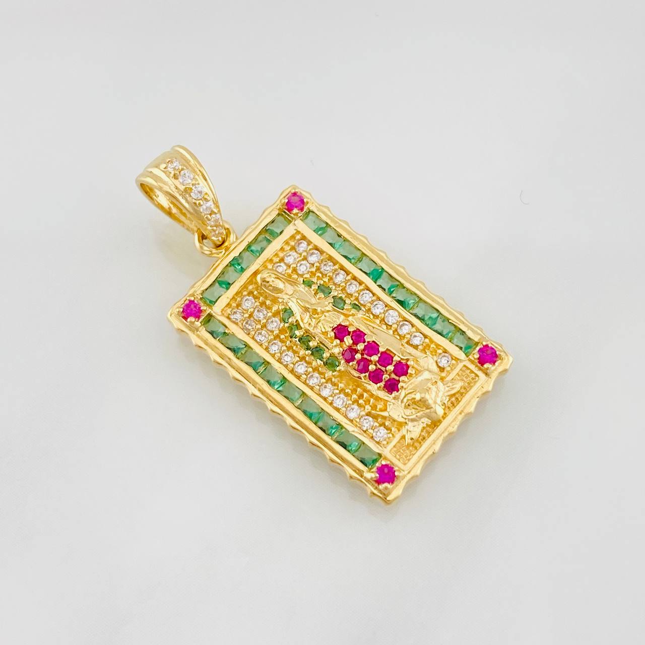 Pendant Virgin of Guadalupe 4.3g / 1 1/4 in Yellow Gold 18K
