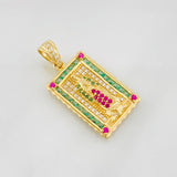 Pendant Virgin of Guadalupe 4.3g / 1 1/4 in Yellow Gold 18K