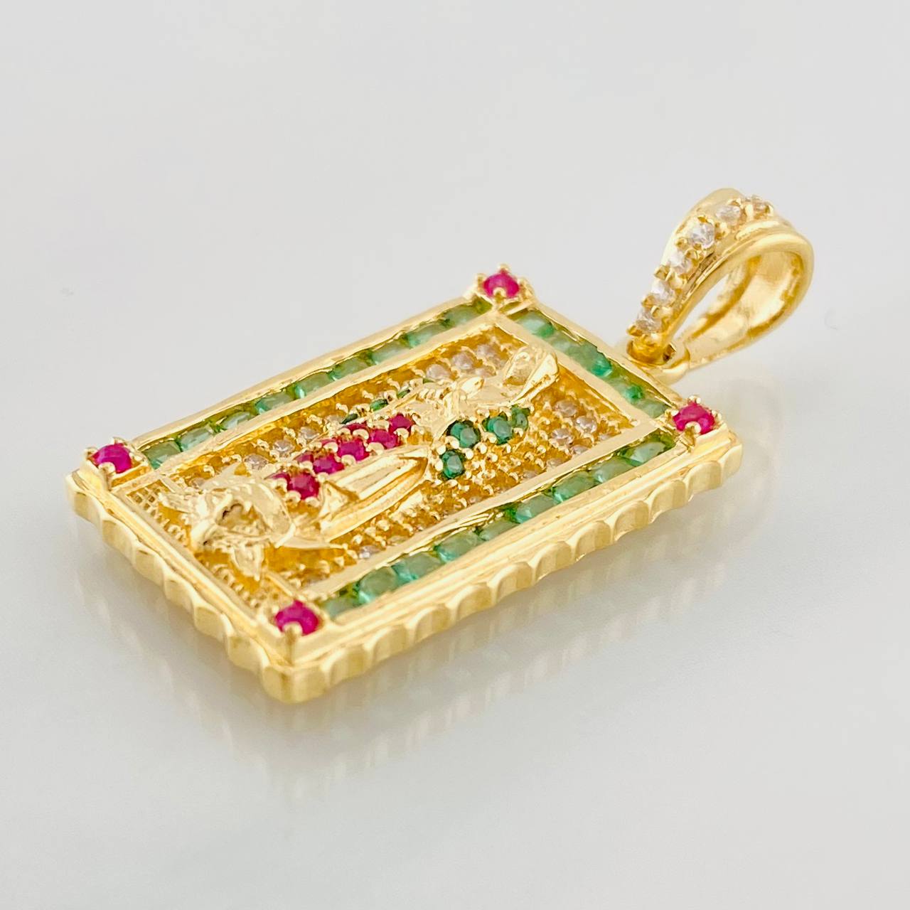 Pendant Virgin of Guadalupe 4.3g / 1 1/4 in Yellow Gold 18K