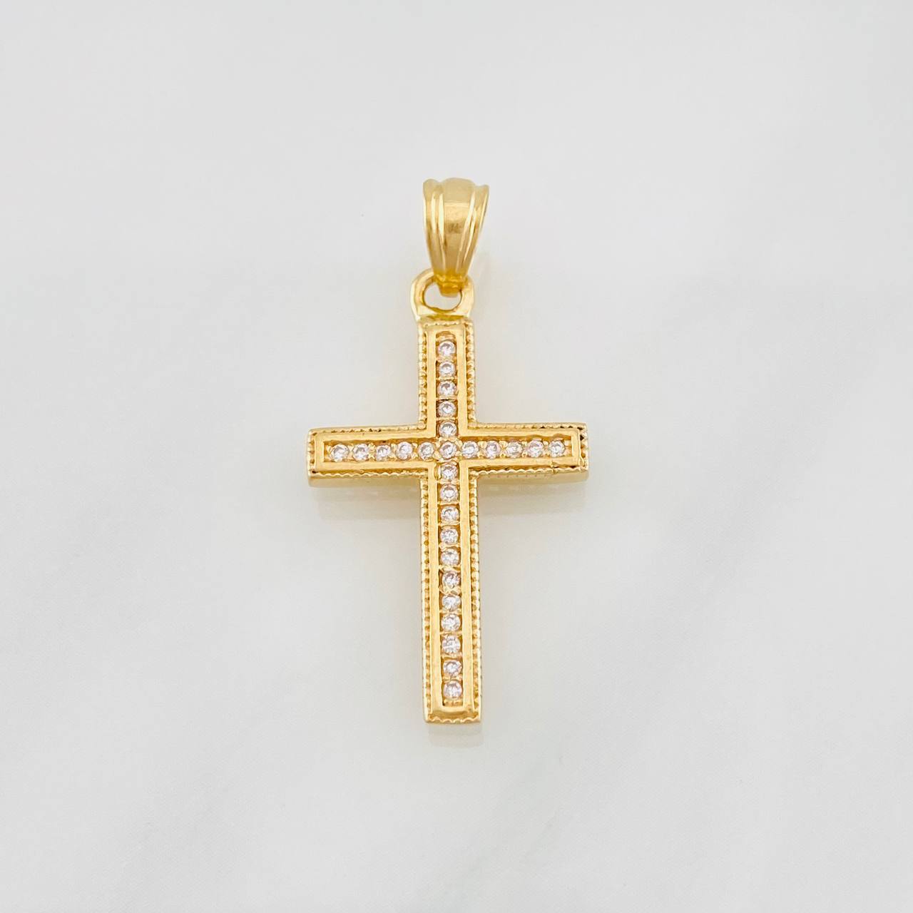 Pendant Cross 2.2g / 1 1/4 in Yellow Gold 18K