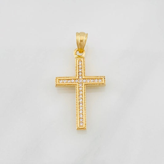 Dije Cruz 2.2g / 1 1/4 in Oro Amarillo 18K