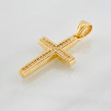 Pendant Cross 2.2g / 1 1/4 in Yellow Gold 18K
