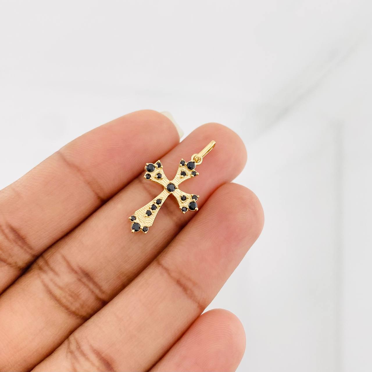 Pendant Cross 1.35g / 1 in Yellow Gold 18K
