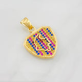 Pendant Map Colombia 2.65g / 1 in Yellow Gold 18K