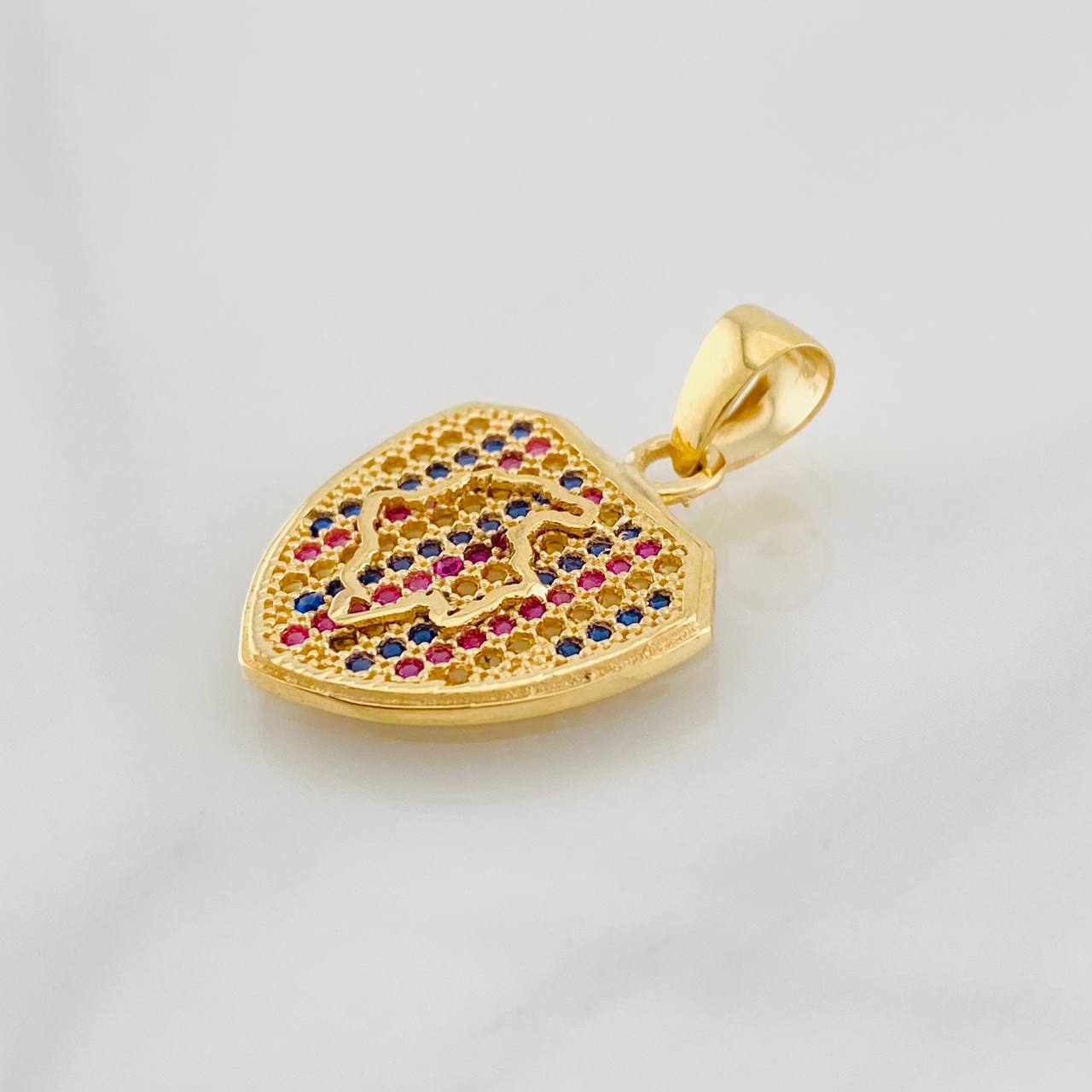 Pendant Map Colombia 2.65g / 1 in Yellow Gold 18K