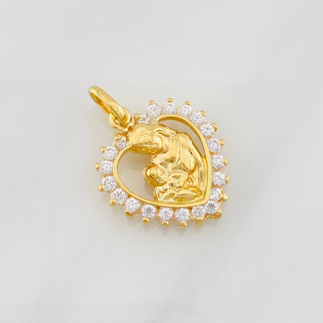 Dije Madre e Hijo 2.55g / 1 in Oro Amarillo 18K