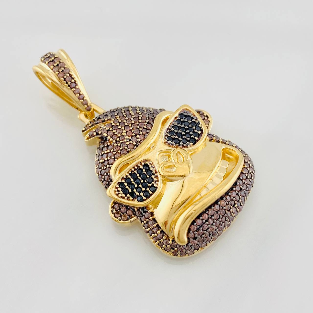 Pendant Gorilla Glasses 10.95g / 1 1/2 in Two-Tone Black Yellow Gold 18K