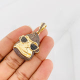 Pendant Gorilla Glasses 10.95g / 1 1/2 in Two-Tone Black Yellow Gold 18K