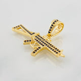 Pendant Rifle 3.05g / 1 1/2 in Yellow Gold 18K