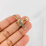 Pendant Rifle 3.05g / 1 1/2 in Yellow Gold 18K