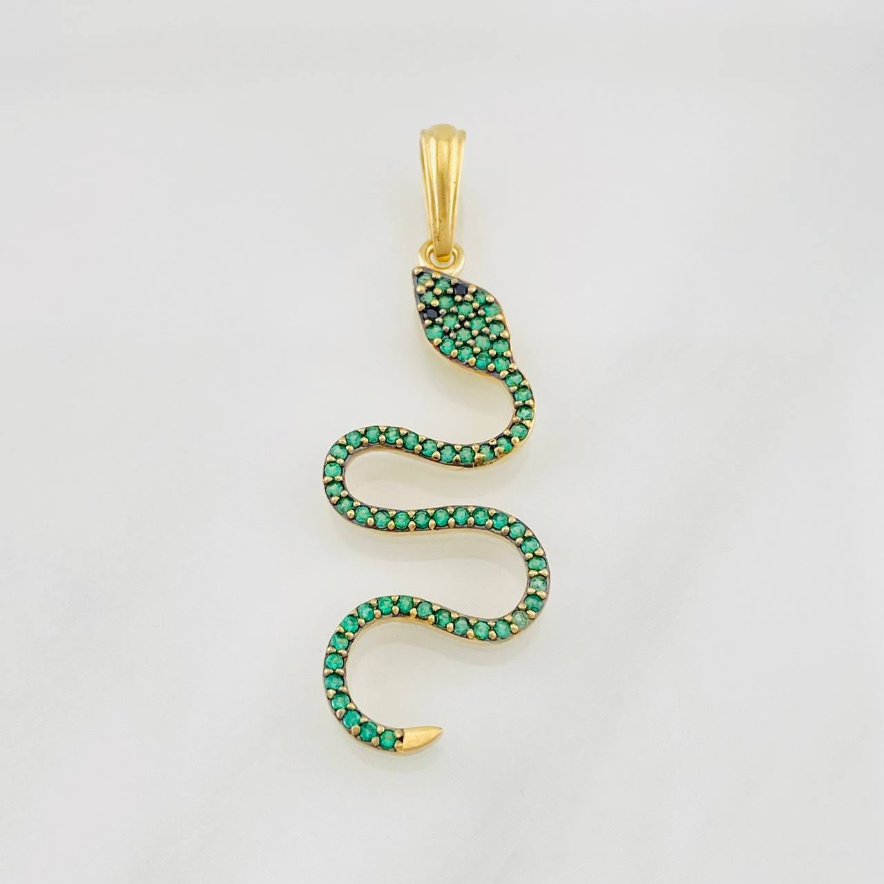 Pendant Snake 1.95g / 1 1/2 in Yellow Gold 18K