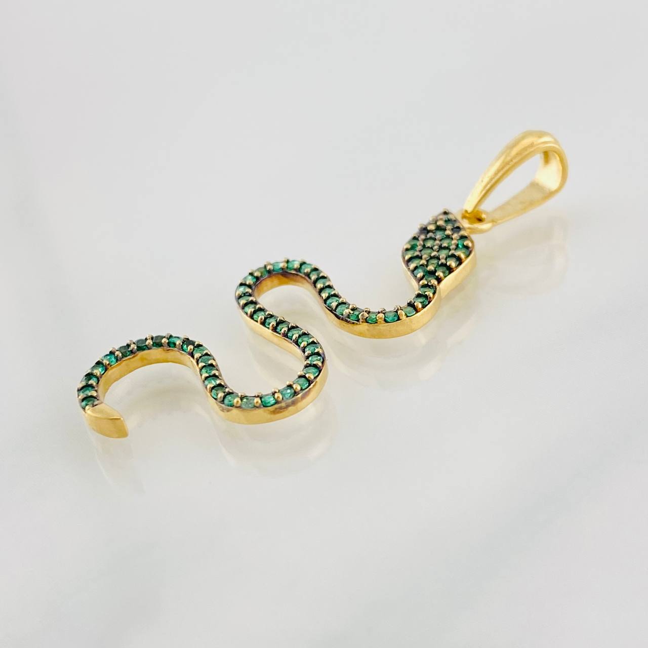 Pendant Snake 1.95g / 1 1/2 in Yellow Gold 18K