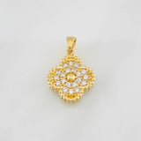 Dije Trebol 2.75g / 3/4 in Oro Amarillo 18K