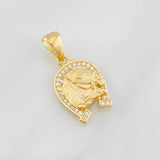 Pendant Horse Shoe 2.45g / 1 in Yellow Gold 18K