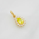 Dije Halo Gota 0.75g / 1/2 in Oro Amarillo 18K