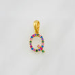 Pendant Letter Q 0.7g / 1/2 in Yellow Gold 18K