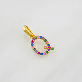 Pendant Letter Q 0.7g / 1/2 in Yellow Gold 18K