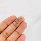 Pendant Letter Q 0.7g / 1/2 in Yellow Gold 18K