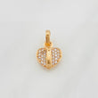 Pendant Heart 1.25g / 1/2 in Rose Gold 18K