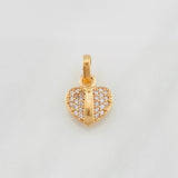 Pendant Heart 1.25g / 1/2 in Rose Gold 18K