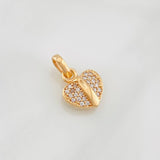 Pendant Heart 1.25g / 1/2 in Rose Gold 18K