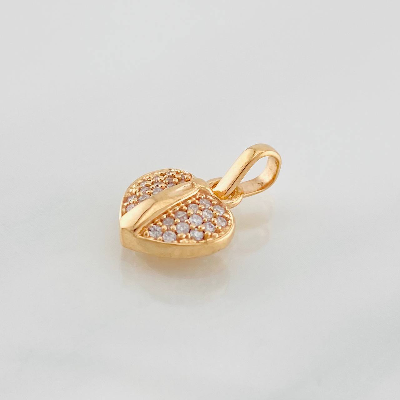 Pendant Heart 1.25g / 1/2 in Rose Gold 18K