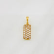 Dije Rectangular 1.35g / 3/4 in Oro Amarillo 18K
