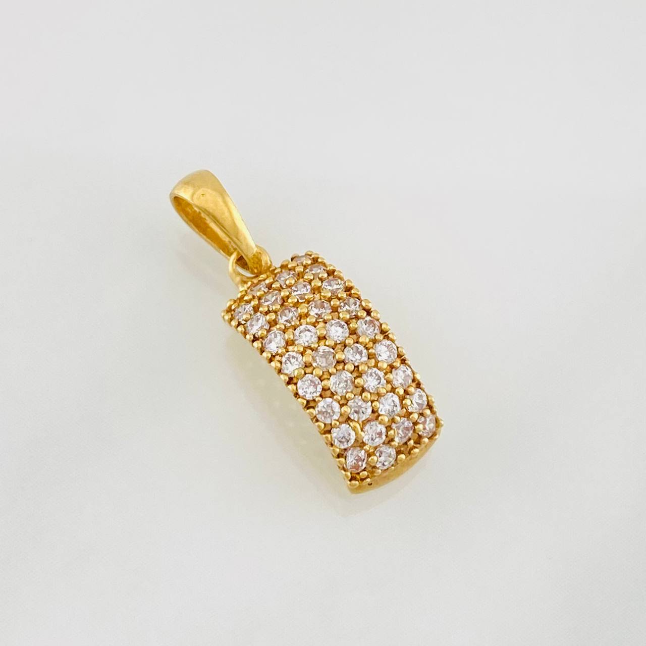 Dije Rectangular 1.35g / 3/4 in Oro Amarillo 18K