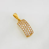 Dije Rectangular 1.35g / 3/4 in Oro Amarillo 18K