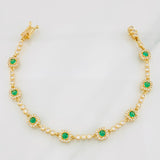 Pulso Halo 9.55g / 7 in / 2.6mm Oro Amarillo 18K