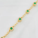 Pulso Halo 9.55g / 7 in / 2.6mm Oro Amarillo 18K