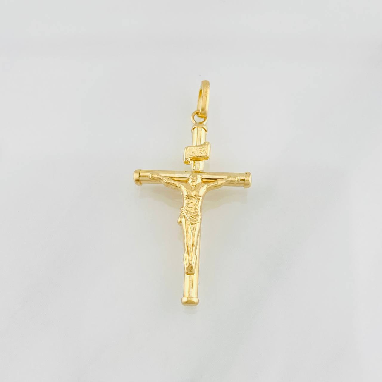 Pendant Christ Cross 1.25g / 1 1/2 in Yellow Gold 18K