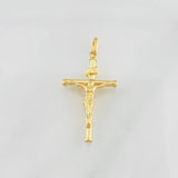 Pendant Christ Cross 1.25g / 1 1/2 in Yellow Gold 18K