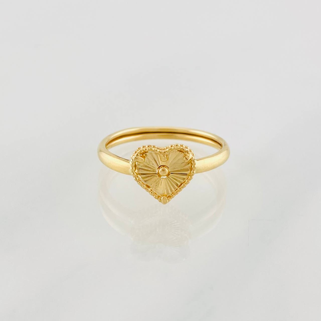 Heart Ring 1g / T4 3/4 Yellow Gold 18K